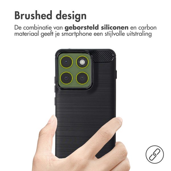 imoshion Brushed Backcover Motorola Edge 70 - Zwart