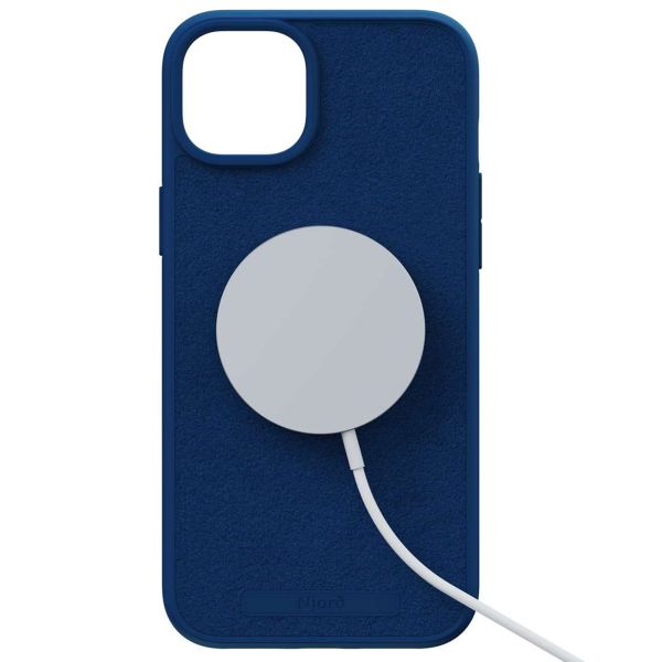 Njorð Collections Suède Comfort+ Case MagSafe iPhone 15 Plus - Blue