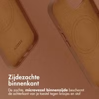 Accezz MagSafe Leather Backcover Apple iPhone 14 - Sienna Brown