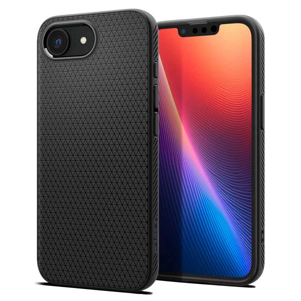 Spigen Liquid Air Backcover iPhone 16e - Matte Black