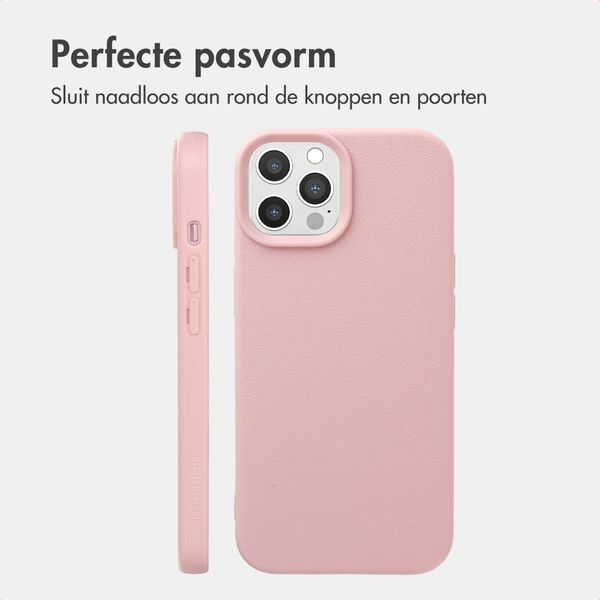 imoshion Texture Backcover iPhone 12 / 12 Pro - Roze