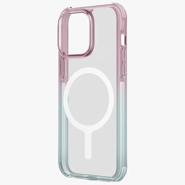 Uniq Combat Duo MagSafe Backcover iPhone 15 - Pastel (Sky Blue/ Powder Pink)