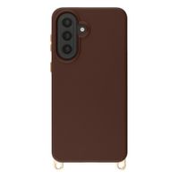 Selencia Rivièra MagSafe Backcover met afneembare haakjes Samsung Galaxy A57 (5G) - Choco Brown