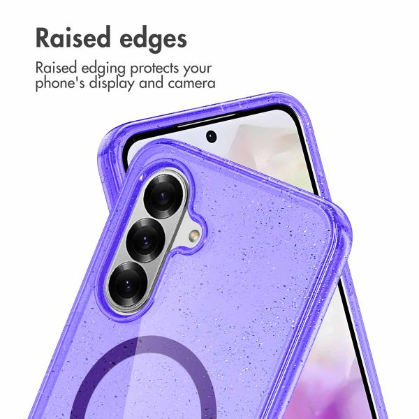 imoshion Sparkle Backcover met MagSafe Samsung Galaxy A56 - Glitter Paars