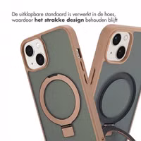 Accezz Ring Stand Backcover met MagSafe Apple iPhone 14 - Bruin