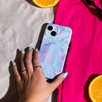 Selencia Vivid Tough Backcover met MagSafe iPhone 15 Pro Max - Holographic Blue Dream