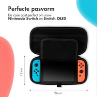 imoshion Nintendo Switch case met ritsvak - Hoes Nintendo Switch / Switch OLED met handvat - Zwart