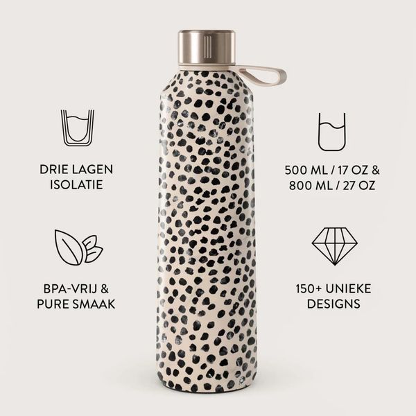 Burga Water Bottle - 500 ml - Almond Latte