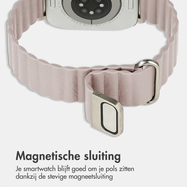 imoshion Magnetisch kunstleren bandje Apple Watch | 38/40/41/42 mm - Beige