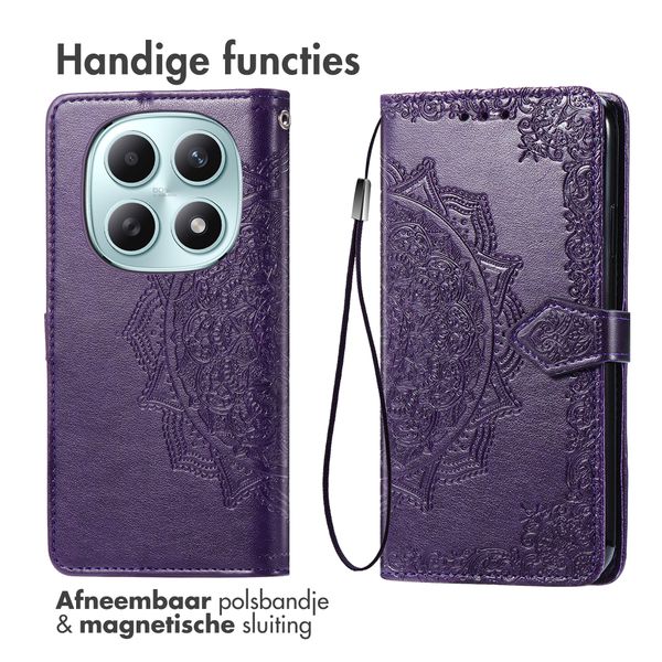 imoshion Mandala Bookcase Xiaomi Redmi Note 15 (5G) - Paars