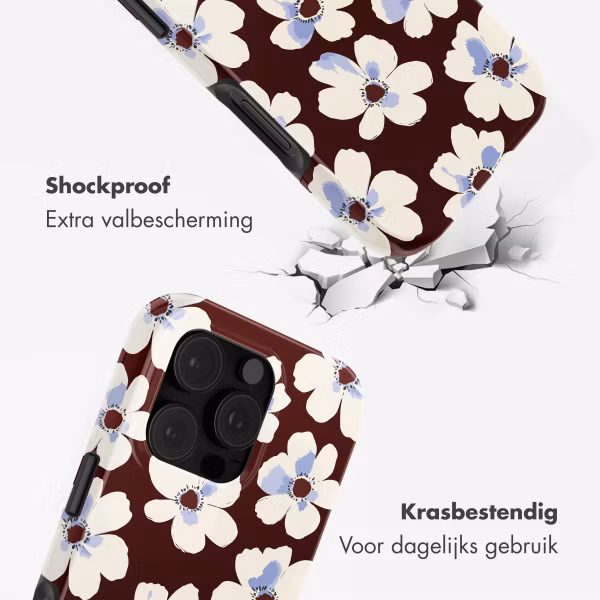 Selencia Vivid Backcover met MagSafe Apple iPhone 16 Pro - Choco Flower Pop