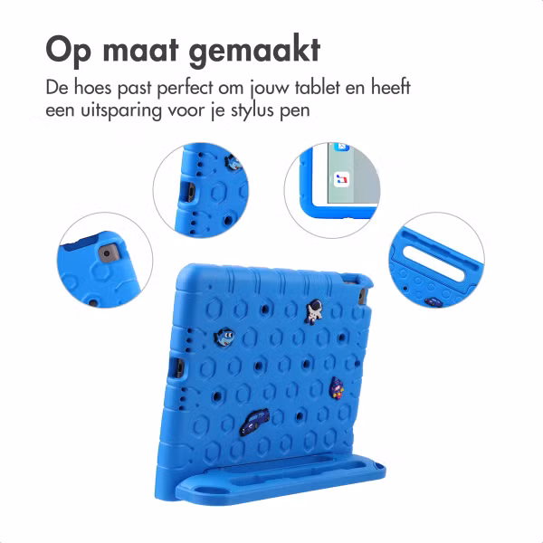 imoshion Kidsproof tablethoes met afneembare dolls Apple iPad 9 (2021) 10.2 inch / iPad 8 (2020) 10.2 inch / iPad 7 (2019) 10.2 inch - Blauw