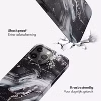 Selencia Vivid Backcover Apple iPhone 15 Pro Max - Chic Marble Black