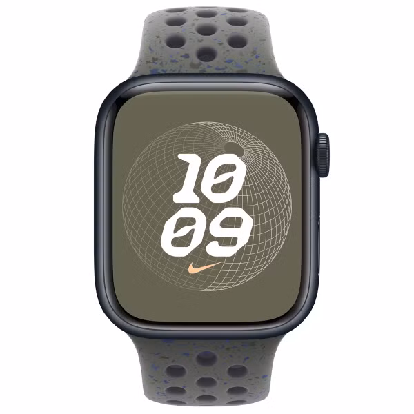 Apple Nike Sport Band Apple Watch Series 1 t/m 11 / SE / Ultra (44/45/46/49 mm) - Maat M/L - Cargo Khaki