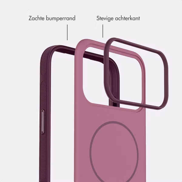 imoshion Color Backcover met Thin MagSafe Ring Apple iPhone 18 Pro Max / 17 Pro Max - Paars