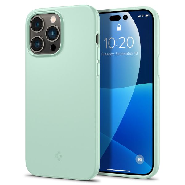 Spigen Thin Fit Backcover iPhone 14 Pro - Lichtgroen