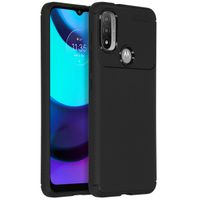 imoshion Carbon Softcase Backcover Motorola E20 / E30 / E40 - Zwart