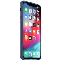 Apple Leather Backcover iPhone Xs Max - Midnight Blue