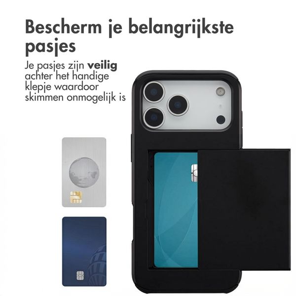 imoshion Backcover met pasjeshouder Apple iPhone 17 Pro Max - Zwart