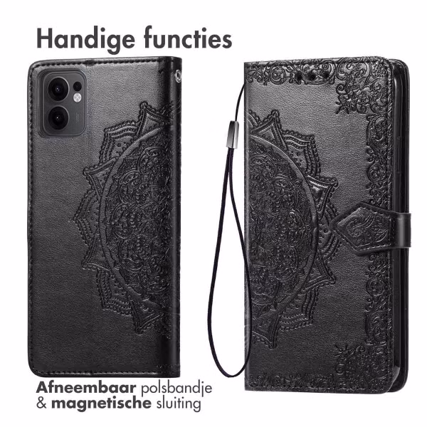imoshion Mandala Bookcase Oppo Reno 13 F (5G) - Zwart