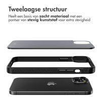 Accezz Rugged Frosted Backcover iPhone 15 Plus - Zwart