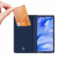 Dux Ducis Slim Softcase Bookcase Google Pixel 9A - Donkerblauw