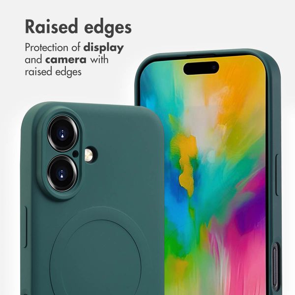 imoshion Colour Back Cover with MagSafe Apple iPhone 16 - Dark Green