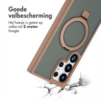 Accezz Ring Stand Backcover met MagSafe Samsung Galaxy S24 Ultra - Bruin