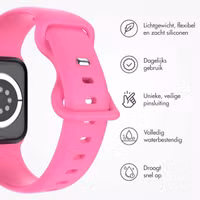 imoshion Siliconen⁺ bandje Apple Watch Series 1 t/m 11 / SE / Ultra (44/45/46/49 mm) - Maat M/L - Barbie Pink