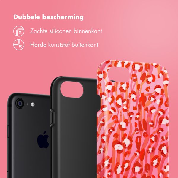 Selencia Vivid Tough Backcover iPhone SE (2022 / 2020) / 8 / 7 - Wild Spots Lipstick