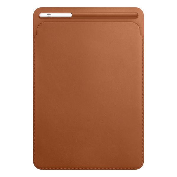 Apple Leather Sleeve iPad 9 (2021) 10.2 inch / 8 (2020) 10.2 inch / 7 (2019) 10.2 inch / Pro 10.5 (2017) / Air 3 (2019) - Saddle Brown