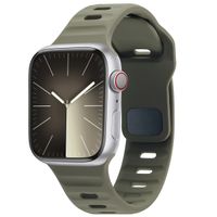 imoshion Active Sport siliconenbandje Apple Watch Series 1 t/m 9 / SE (38/40/41 mm) | Series 10 (42 mm) - Blackish Green