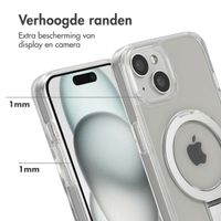 Accezz Ring Stand Backcover met MagSafe iPhone 15 - Transparant