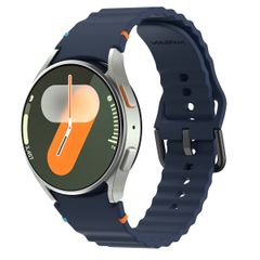 imoshion Wave Silicone Band Samsung Galaxy Watch 4 / 5 / 6 / 7 / FE (20 mm) - Dark Blue