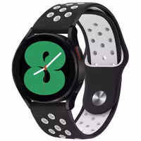 imoshion Siliconen sport bandje - Universeel 20 mm aansluiting - Zwart / Wit
