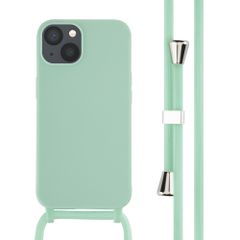 imoshion Silicone Case with Strap Apple iPhone 13 - Mint Green