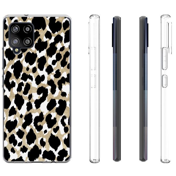 imoshion Design hoesje Samsung Galaxy A42 - Luipaard / Zwart