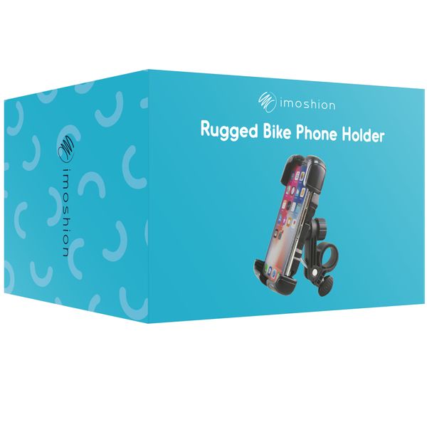 imoshion Rugged Fiets Telefoonhouder - Telefoonhouder fiets - Universeel - Verstelbaar - Zwart