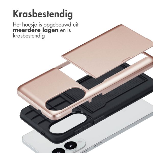 imoshion Backcover met pasjeshouder Samsung Galaxy S25 Edge - Rosé Goud