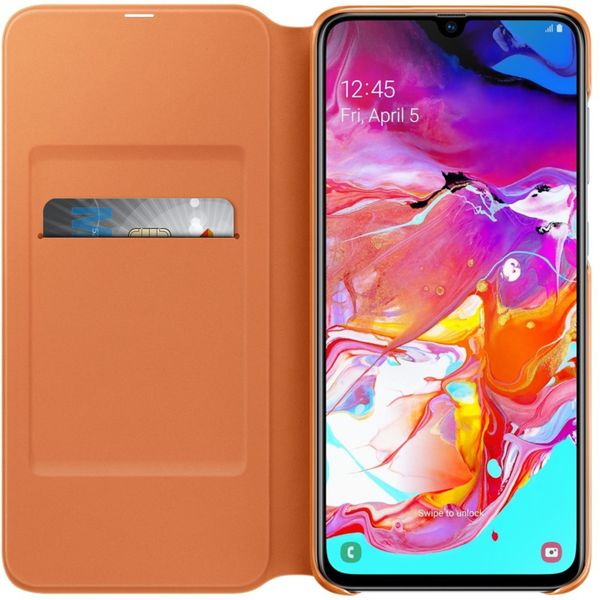 Samsung Originele Wallet Bookcase Samsung Galaxy A70 - Wit