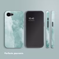 Selencia Vivid Backcover met MagSafe Apple iPhone 16e - Marble Grayed Jade
