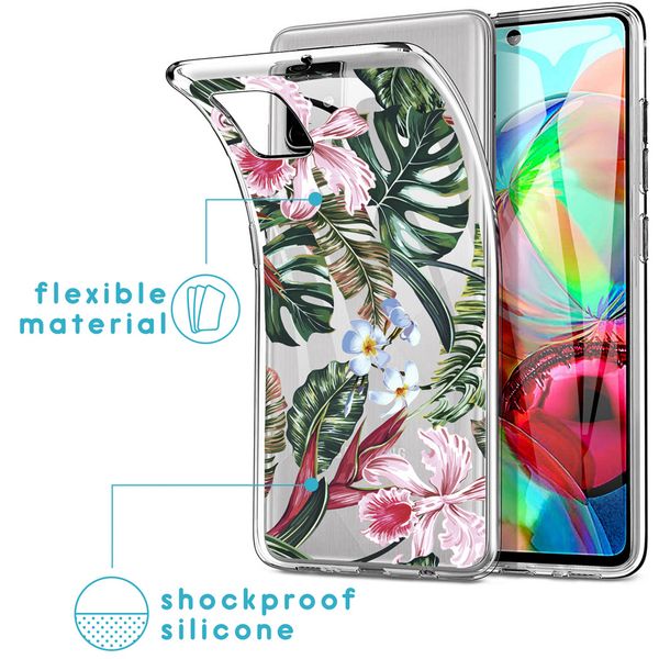 imoshion Design hoesje Samsung Galaxy A71 - Tropical Jungle