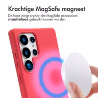 imoshion Color Backcover met afneembaar koord MagSafe Samsung Galaxy S25 Ultra - Red Raspberry