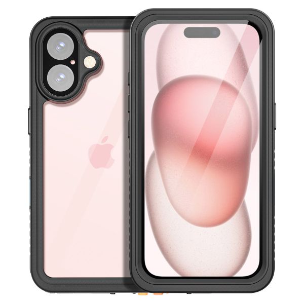 Redpepper Dot Plus Waterproof Backcover Apple iPhone 16 - Zwart