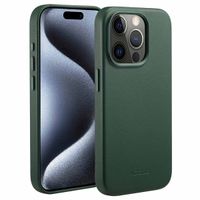 Accezz Leather Back Cover with MagSafe Apple iPhone 15 Pro - Cedar Green