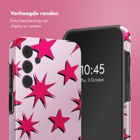 Selencia Vivid Tough Backcover Samsung Galaxy A15 (5G/4G) - Stars Rubine Red Light Pink