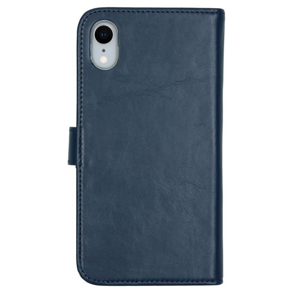 Selencia Echt Leren Bookcase Apple iPhone Xr - Blauw
