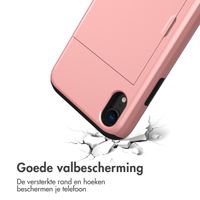 imoshion Backcover met pasjeshouder Apple iPhone Xr - Rosé Goud