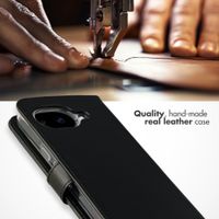 Selencia Genuine Leather Book Case Google Pixel 10a - Black
