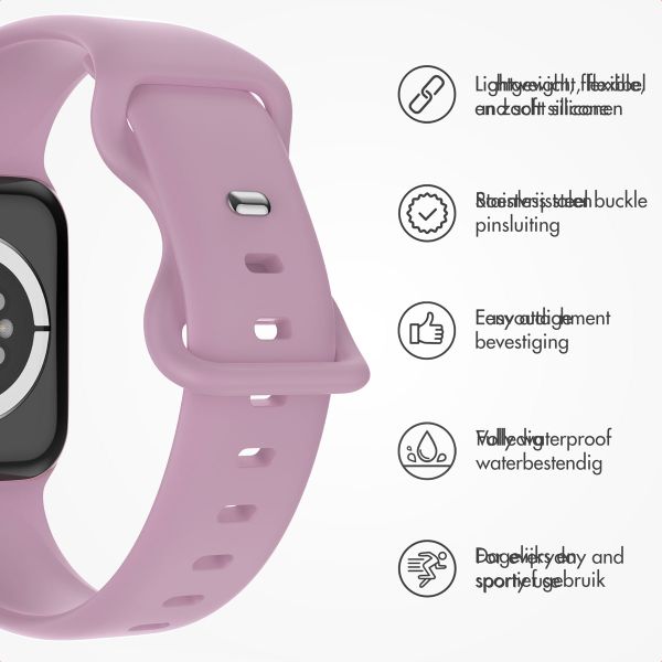 imoshion Silicone⁺ Strap Apple Watch | 44/45/46/49 mm - Size M/L - Mauve